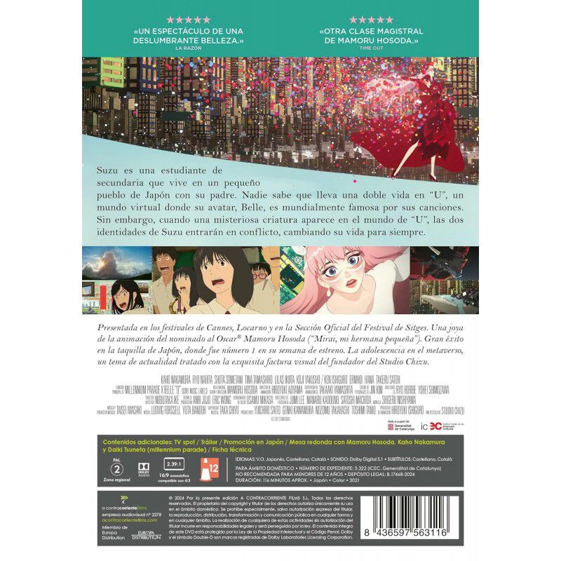 Belle [DVD] (2021) Ryū to Sobakasu no Hime image number null