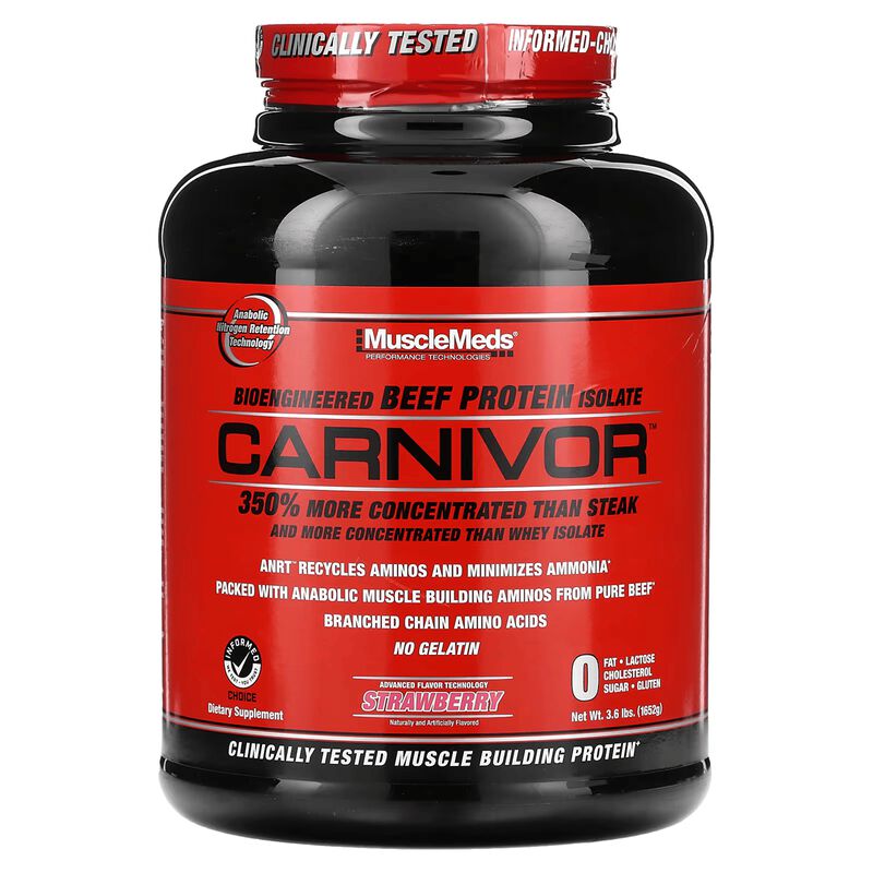 Proteina Carnivor Musclemeds Strawberry image number null