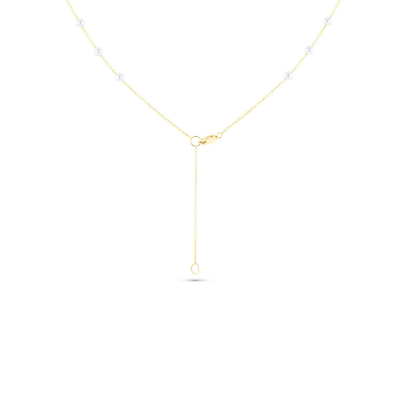 Collar Perlas Blancas Oro 14k Disminuci&oacute;n | Biz... image number null