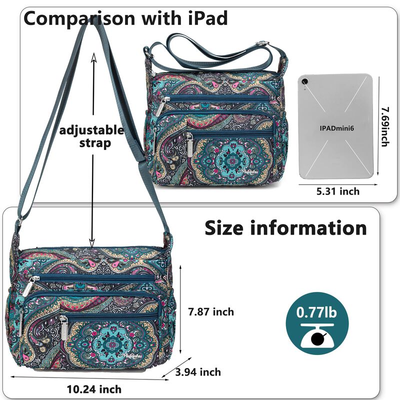 Bolso Bandolera Wytidian Mediano Con Estampado ... image number null