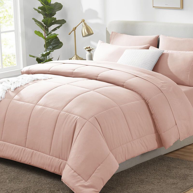 Juego De Edred&oacute;n Cozylux Pink Queen Size, Cama ... image number null