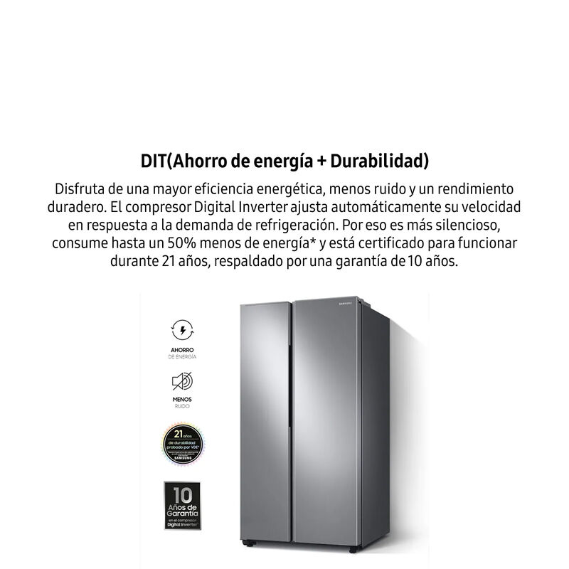 Refrigerador Samsung Side By Side 22.8Ft Plata ... image number null