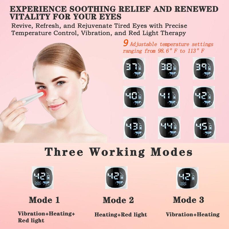 Masajeador Eye Lift Wand Vowleike 3 En 1 Con Lu... image number null