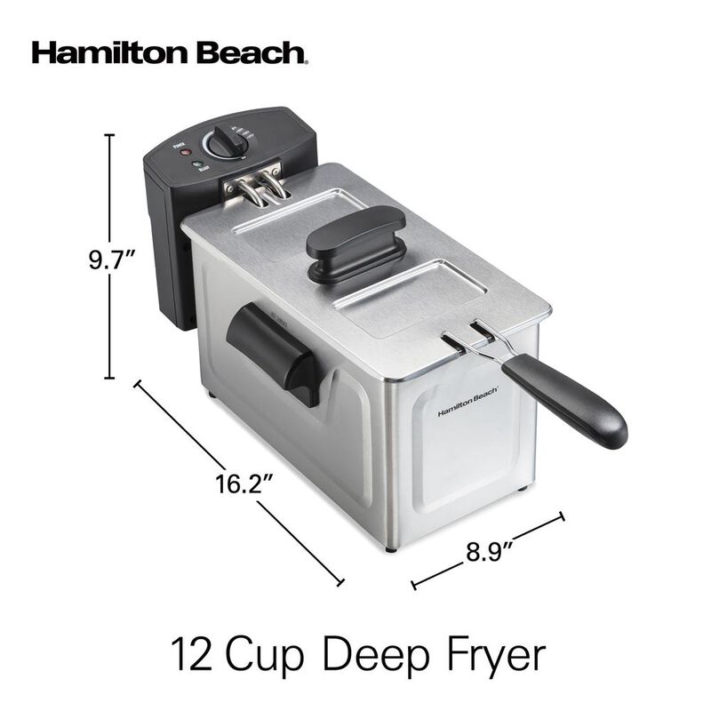 Freidora Electrica De Aceite Hamilton Beach 350... image number null