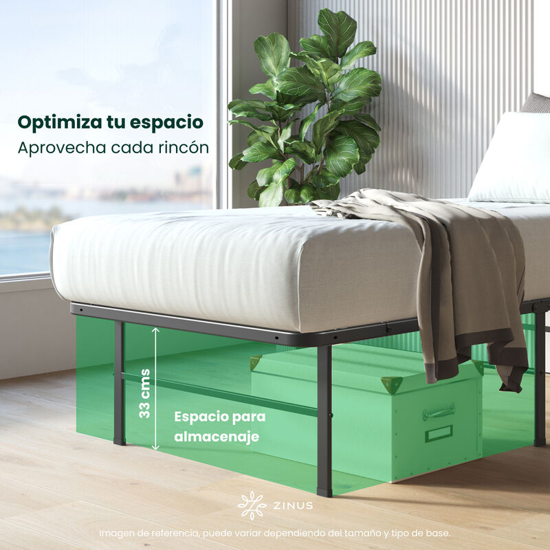 Zinus Rumi | Base De Cama Matrimonial Montaje F... image number null