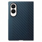 Funda Oficial Samsung Galaxy Z Fold8 De Fibra De Aramida Con Patr&oacute;n De Carbono Y Cierre Magn&eacute;tico &ndash; Azul