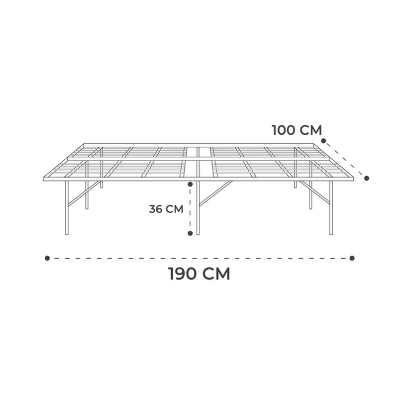 Base Plegable Para Cama Individual Atlas image number null
