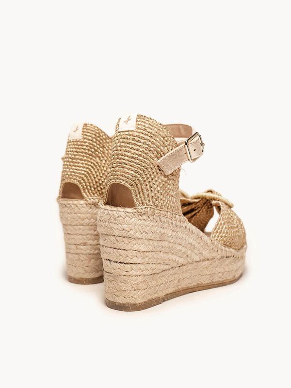 Amapola Cu&ntilde;a Media Plataforma Taloncillo Oro image number null