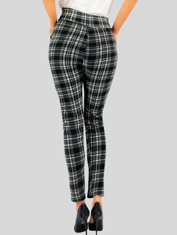 Leggings Elegantes Jegging Mujer a Cuadros Stre... image number null