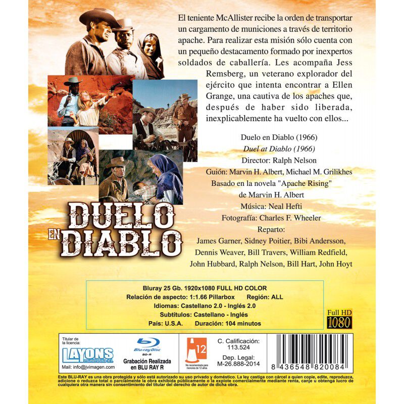 Duelo En Diablo Bdr (blu-rayr) 1966 Duel At Dia... image number null