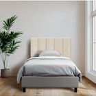 Cabecera Individual Harmony con Rayas y 3 Ajustes De Altura Color Natural