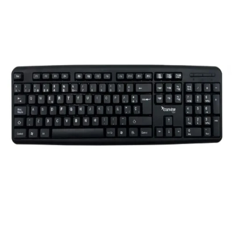Teclado Alámbrico Clever Office Cf-KBU400 USB N... image number null