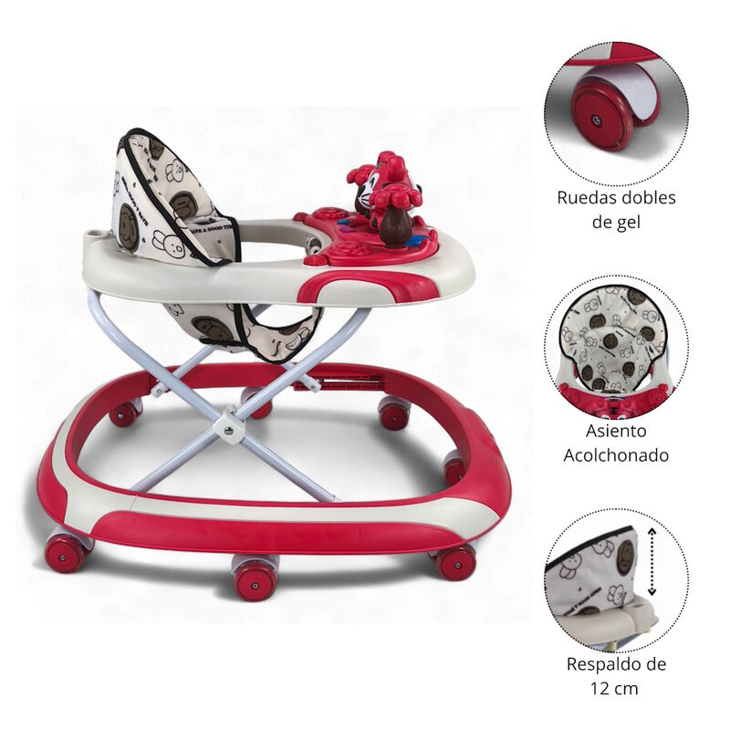 Andadera Beb&eacute;s Ajustable Luces M&uacute;sica y Juguete... image number null