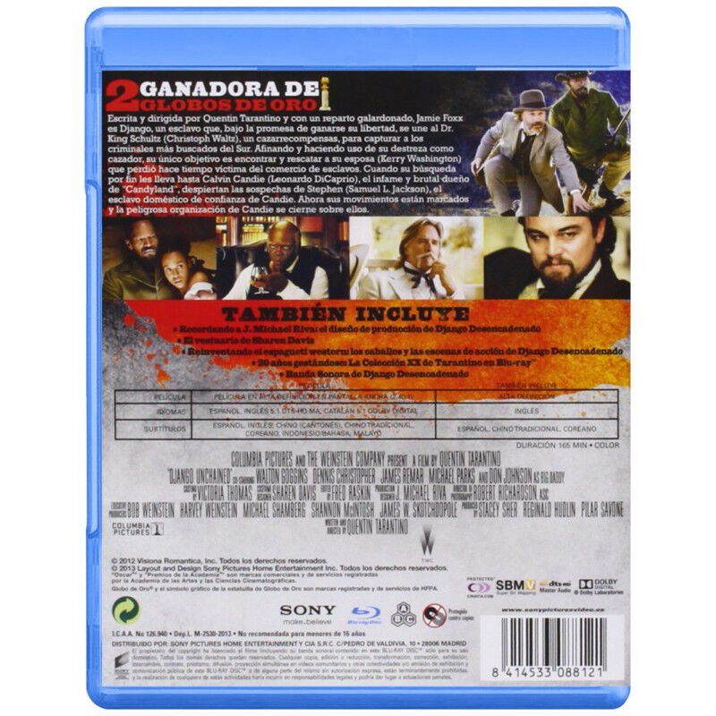Django Desencadenado [blu-ray] (2012) Django Un... image number null