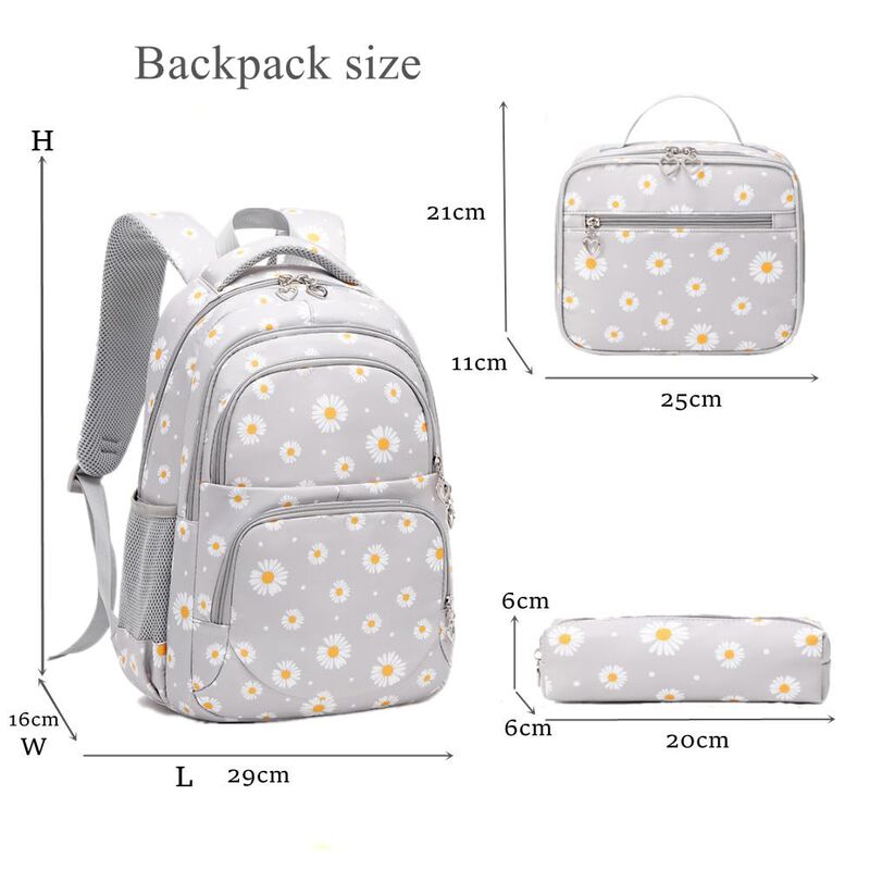 Set De Mochilas Ekuizai Con Estampado De Margar... image number null