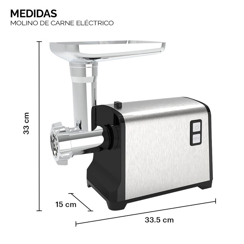 Molino de carne eléctrico potente profesional h... image number null