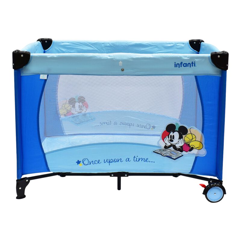 Cuna Corral De Viaje Mickey Armado Sencillo Ada... image number null