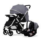 CARRIOLA CON PORTABEBE UNYOTONS K8 GRIS REVERSIBLE