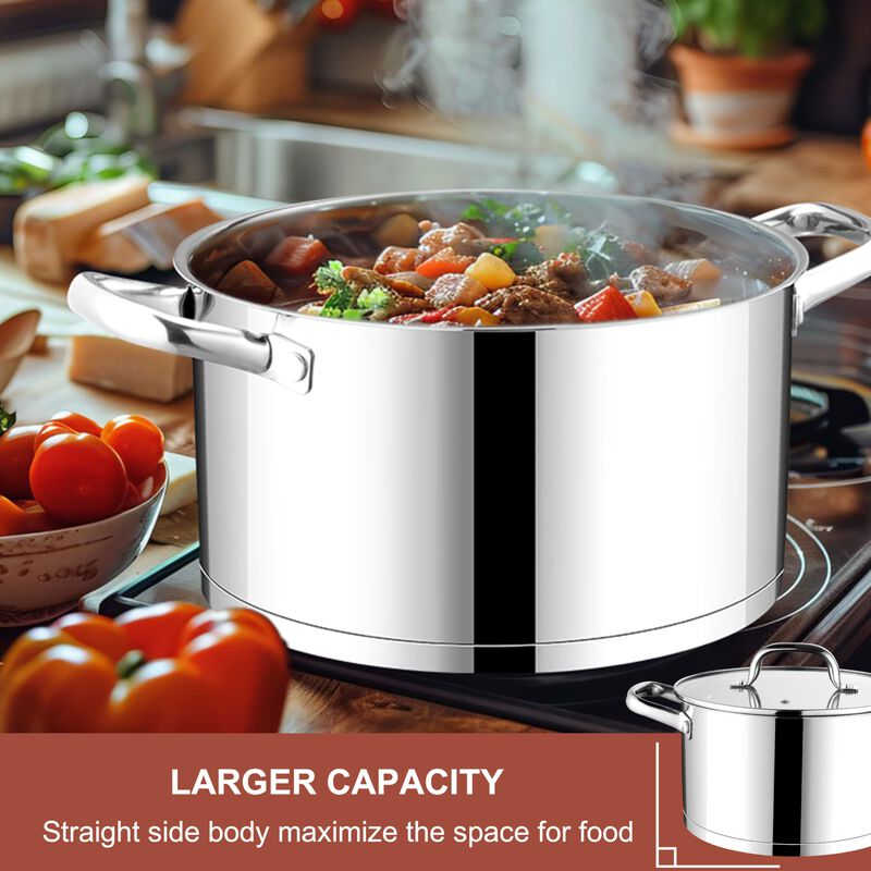 Olla para Caldo E-far 8L Acero Inoxidable con T... image number null