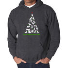 Sudadera Con Capucha Word Art Para Hombre - Aqu&iacute; Viene Santa Paws - Gris