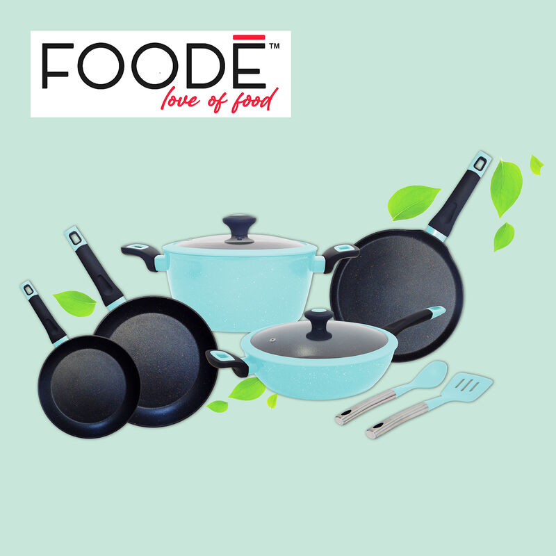 Batería de Cocina FOODE set 9 piezas color azul image number null