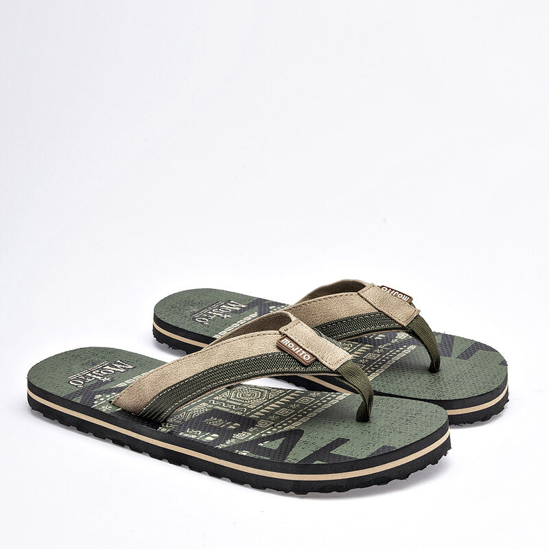 Sideletas sandalia para hombre beige verde cod ... image number null