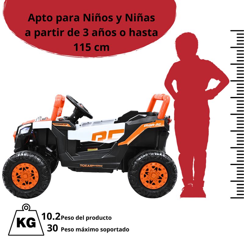 Montable Electrico para Ni&ntilde;os Mini 4x4 Bluetoot... image number null