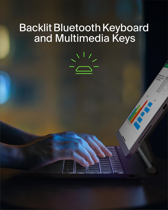 Funda Con Teclado Belkin Pro Retroiluminado Con... image number null