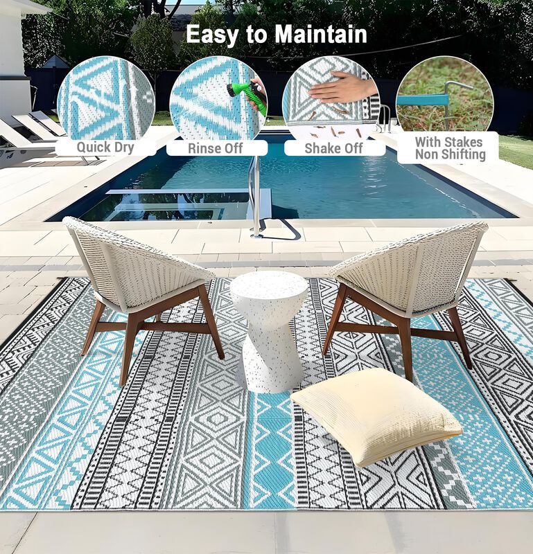 Alfombra Exterior Glowsol 244 cm x 152 cm Imper... image number null