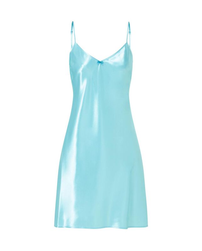 Camis&oacute;n de Raso con Tirantes Turquesa image number null