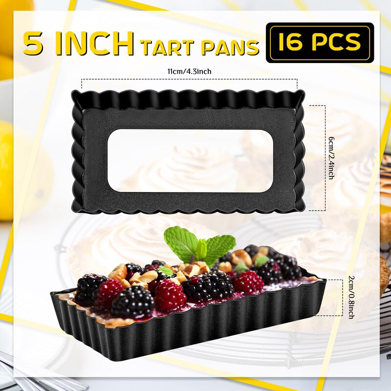 Moldes Para Tartas Tessco For You 16 Piezas 11x... image number null