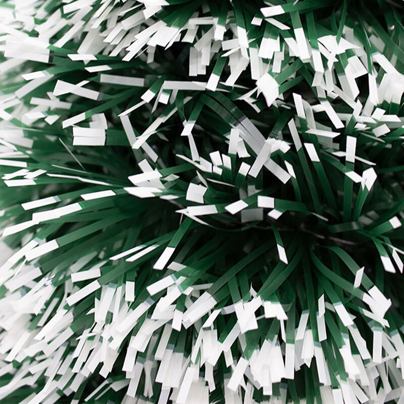 Guirnalda Navide&ntilde;a Verde Puntas Blancas Adorno ... image number null