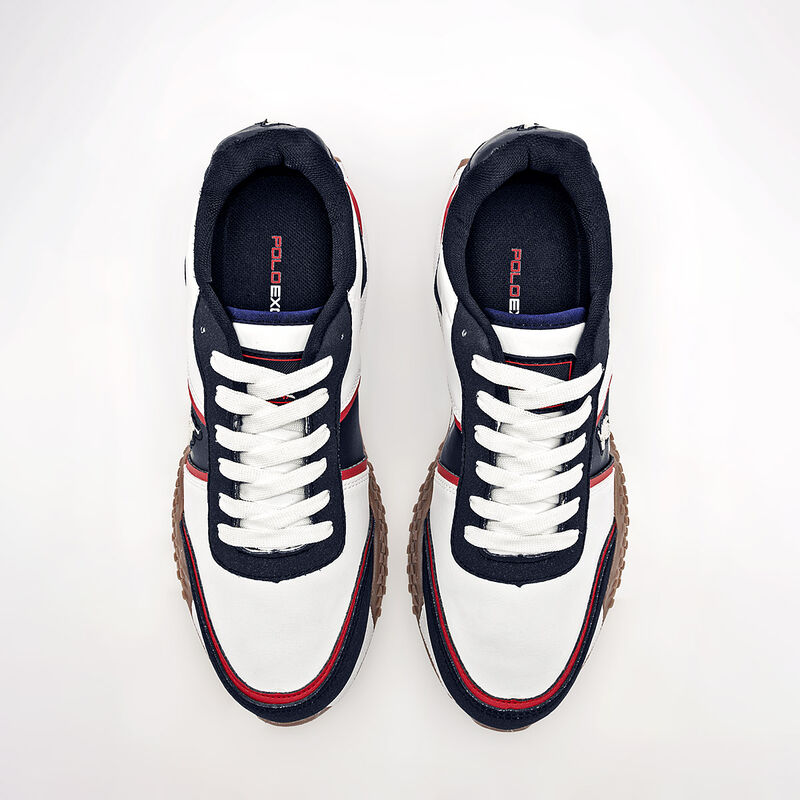 Polo exchange tenis para hombre blanco marino c... image number null