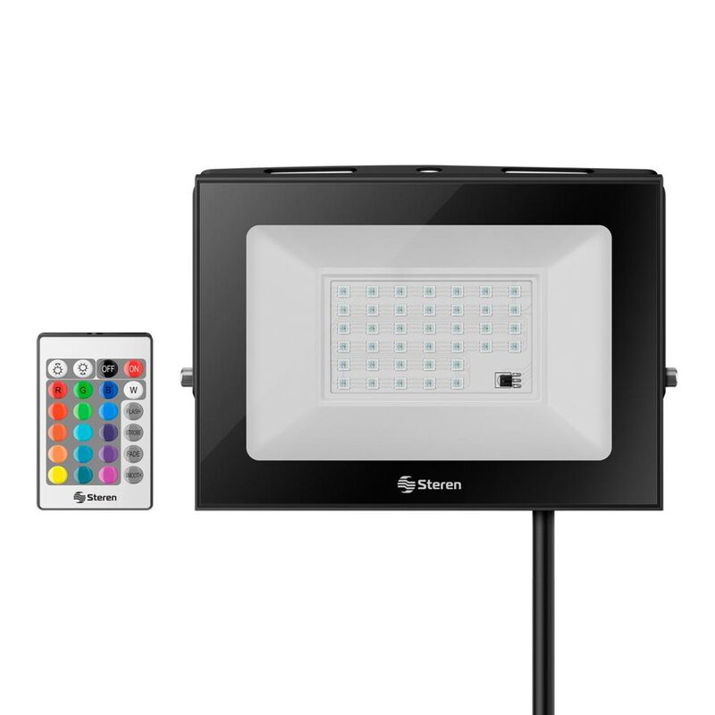 Reflector LED de 50 W (1 750 lúmenes) RGB para ... image number null