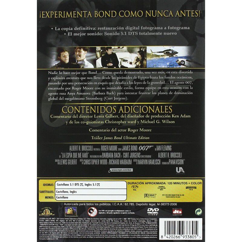 El Esp&iacute;a Que Me Am&oacute; (1 Disco) [dvd] image number null