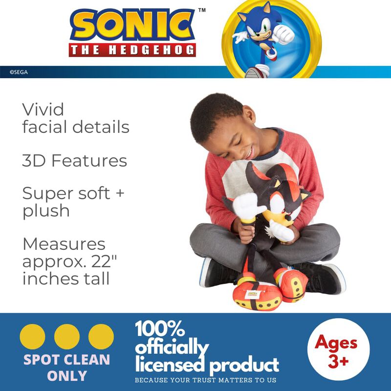 Coj&iacute;n De Peluche Buddy Franco Sonic Shadow The ... image number null
