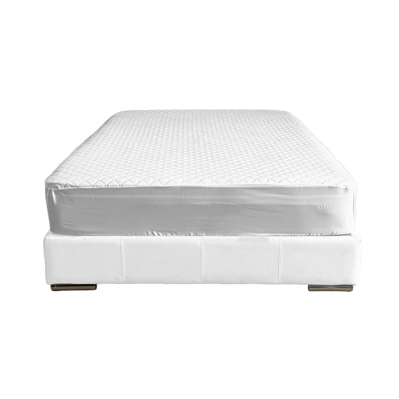 Cubre Colch&oacute;n Ultrasonic King Size Blanco image number null