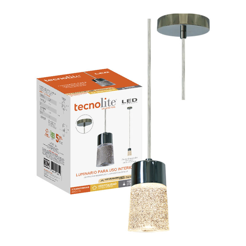 Lámpara Colgante LED de Cristal 1.50 m de Altur... image number null