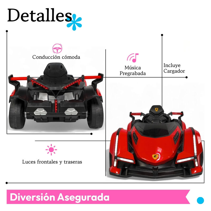 Carro Montable Para Ni&ntilde;os Ferrari Con Control R... image number null