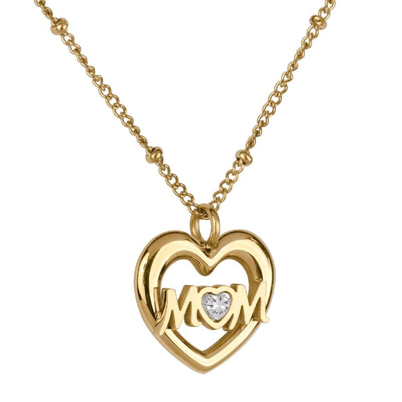 Collar Mavi LuckyLy Acero Inoxidable Ba&ntilde;o Oro 1... image number null