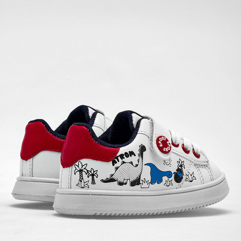 Atrom Tenis Para Preescolar Ni&ntilde;o Blanco Rojo Co... image number null