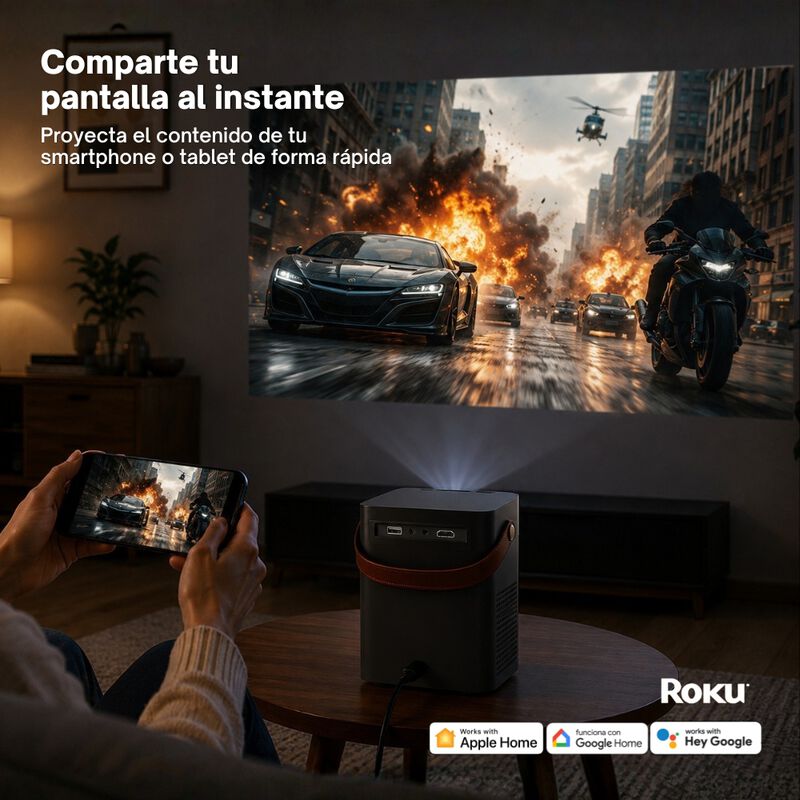 Proyector Port&aacute;til Daewoo Cinemafx Phb-709 Roku... image number null