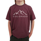 Camiseta Word Art Para Ni&ntilde;o - Pueblos de Esqu&iacute; de Colorado - Granate