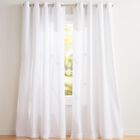 Par De Paneles De Cortinas Exclusive Home Loha Linen, Color Blanco Invernal