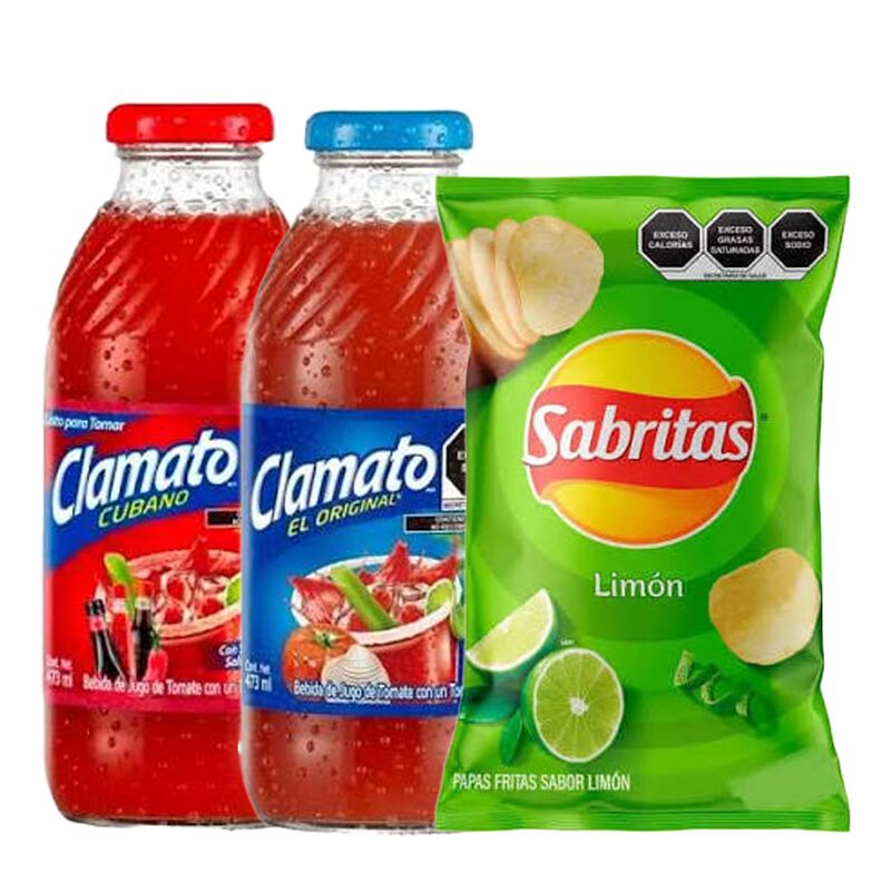Clamato Cubano 473 Ml + Clamato 473 Ml + Sabrit... image number null