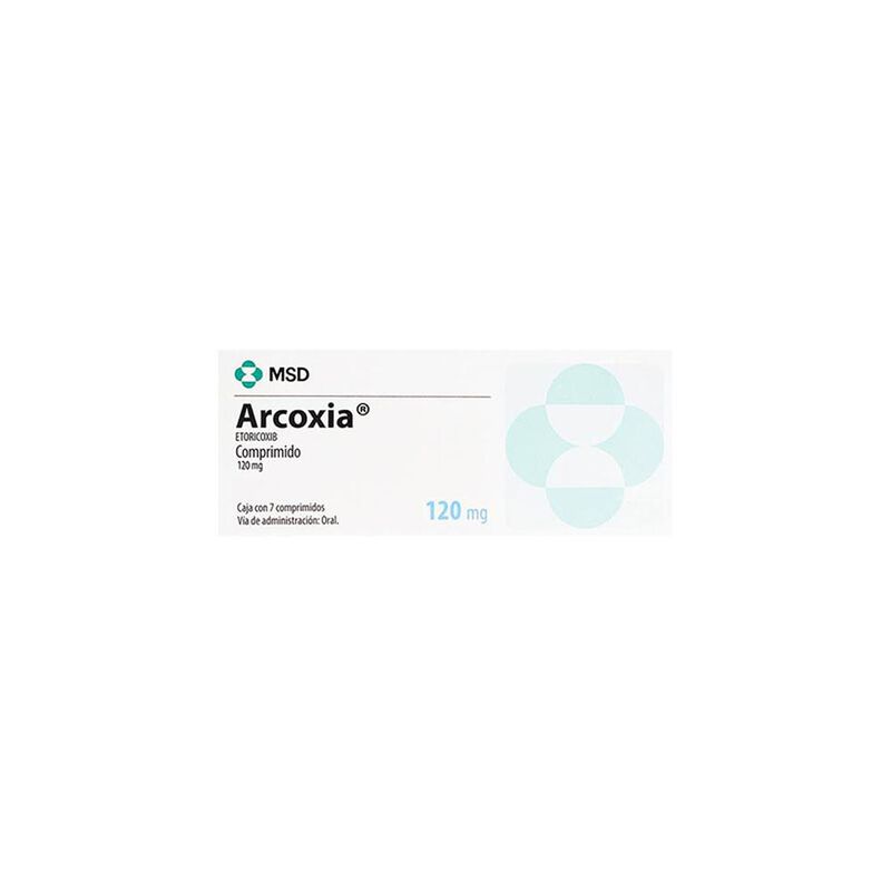 Arcoxia 120mg caja 7 comprimidos image number null