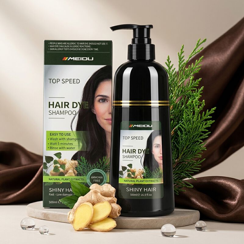 Pack 2 Shampoo Tinte Cubre Canas Jengibre 500ml... image number null