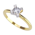 Anillo de Compromiso en Oro Amarillo 10K con Circonia -  Talla:10.5/ FJ769-10Y-CZ-105