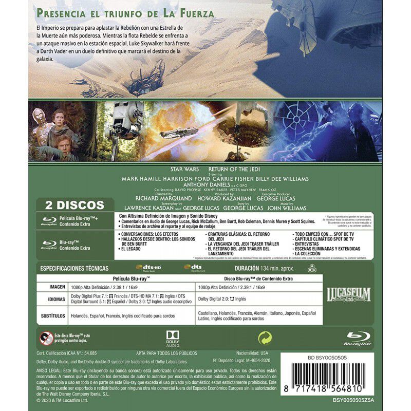 Star Wars. Episodio Vi: El Retorno Del Jedi  (E... image number null