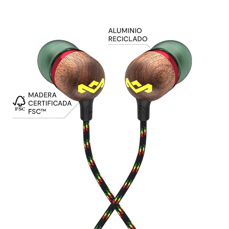 Aud&iacute;fonos Smile Jamaica Rasta The House of Marl... image number null